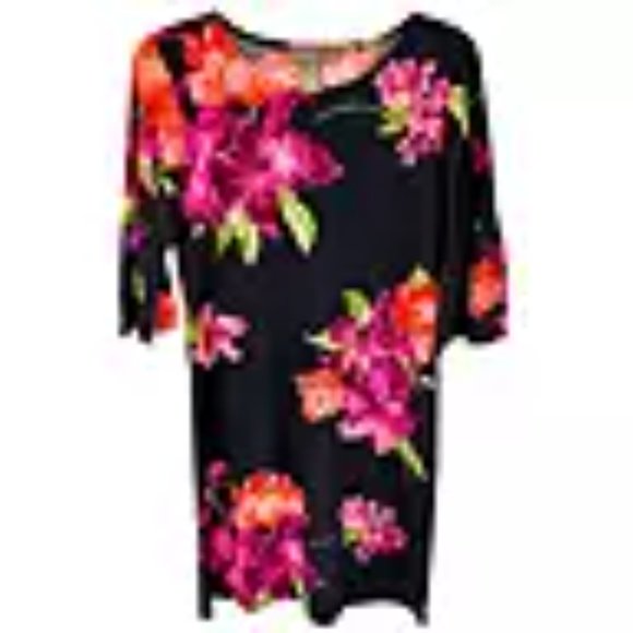 Alexandra+Oak Boat Neck Elbow Sleeve Dress Size Large - NWT - Picture 2 of 3